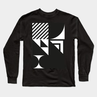 Geometric Bauhaus Pattern Long Sleeve T-Shirt